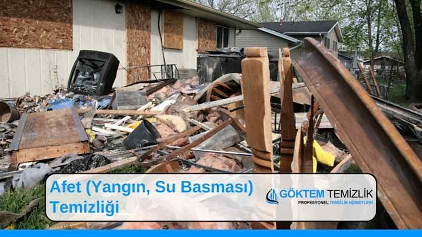 Afet Yangın, Su Basması Temizliği